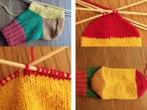 Les étapes du tricot d'une chaussette