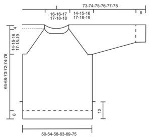 Sweater pattern 3 oversized na may raglan 