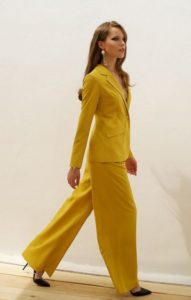 Yellow pantsuit