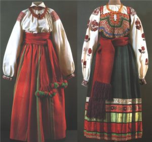 Russische Volkstracht für Frauen