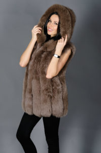 vest made from an old fur coat