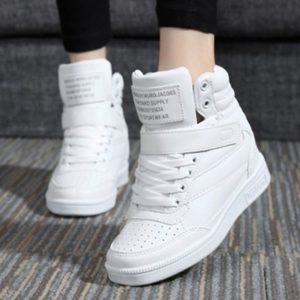 zapatillas blancas de mujer