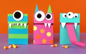 monsters voor inpakpapier