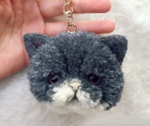 cat keychain for backpack