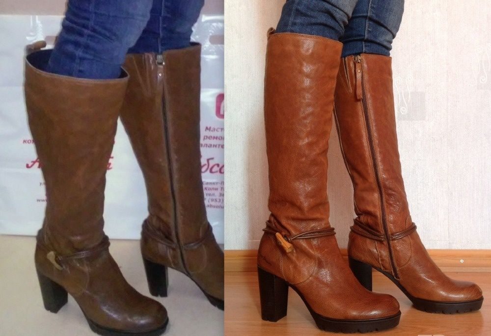 Différents dessus de bottes