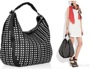 hobo bag with rhinestones