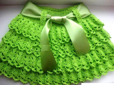 Children's green skirt 2