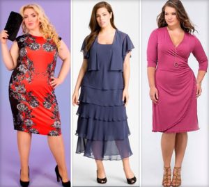 dress for plus size colored