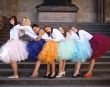 filles en jupes en tulle