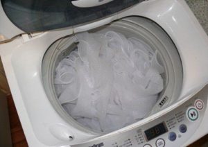 How to wash a wedding dress at home in a machine