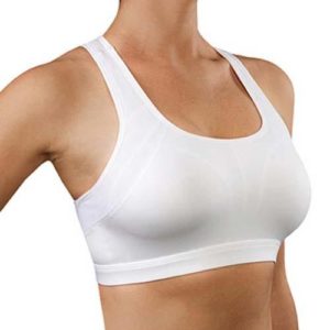 white sports bra