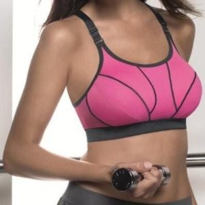 pink sports bra