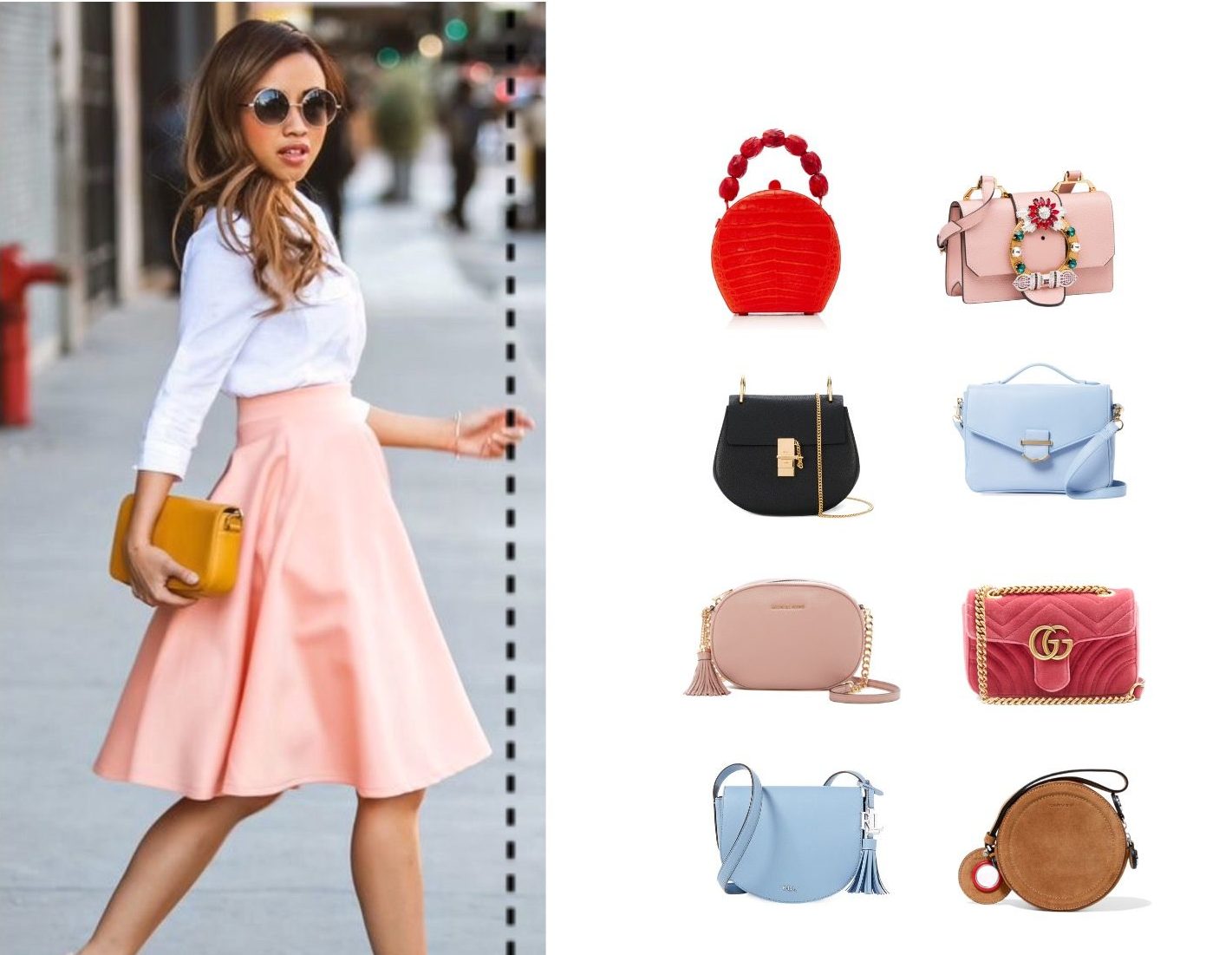 Bag options for girls up to 165 cm tall