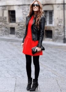 tights for red dress