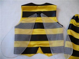 bee costume parts with wings