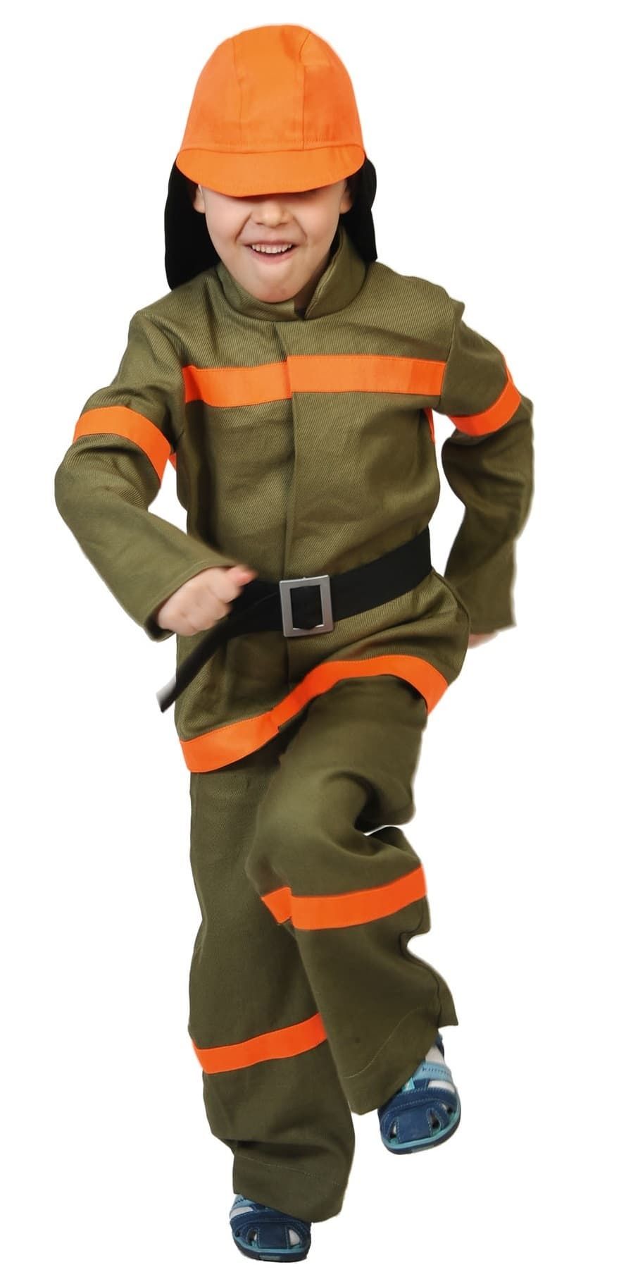 Green fireman suit