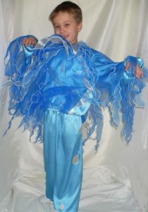 DIY wind costume for a boy