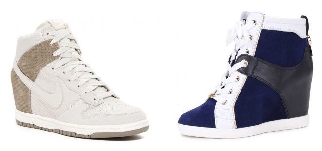 Nakatagong platform sneakers