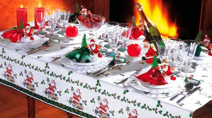 Mantel de mesa de año nuevo