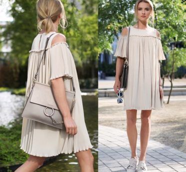 Oversized beige dresses