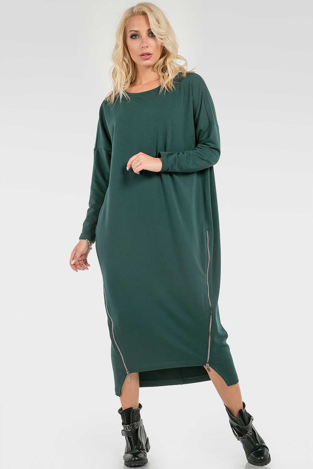 Robe oversize verte