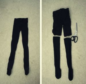 Coser leggings con medias