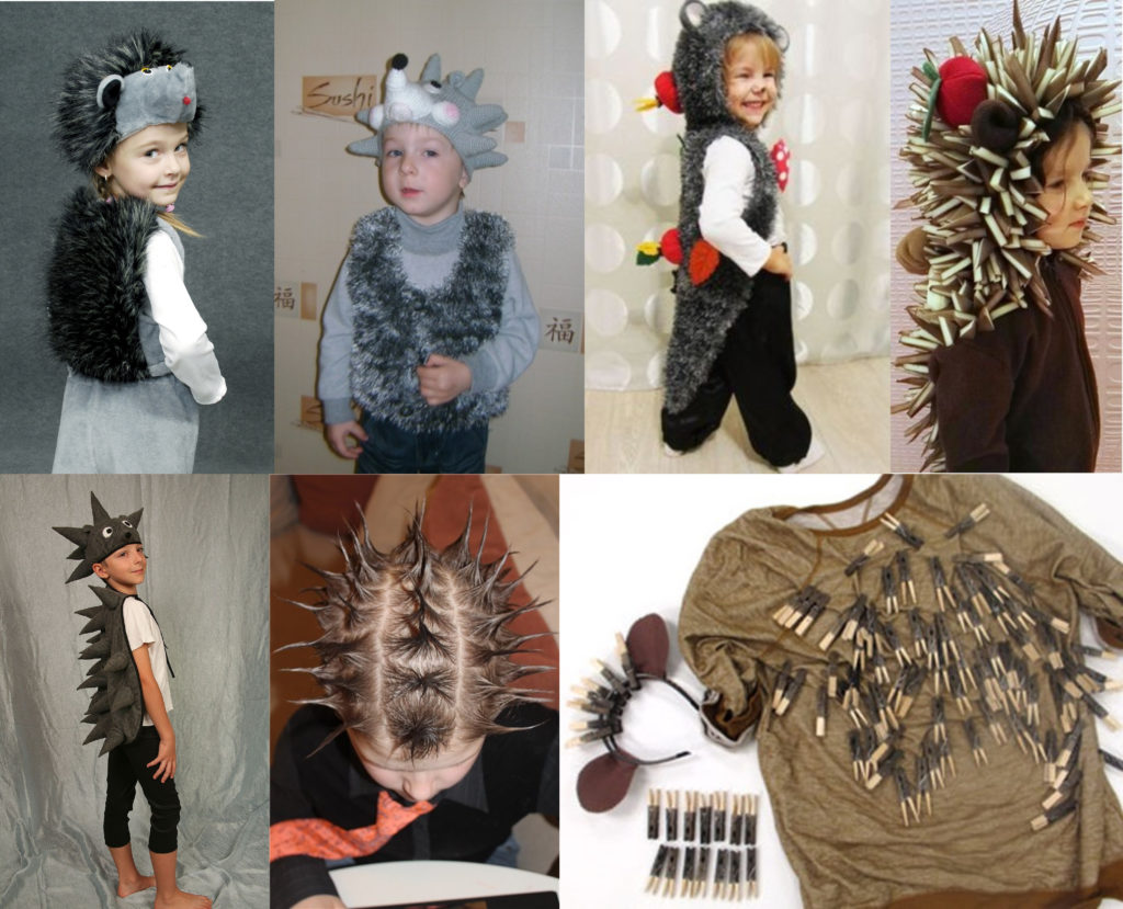 DIY hedgehog costume