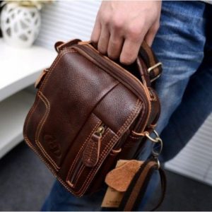 sac à main homme marron