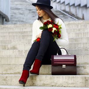 What to wear with burgundy boots