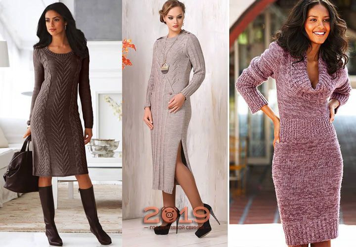 Knitted dresses for autumn