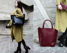 shopper con cappotto