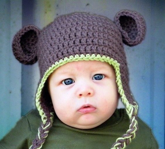 gorro de invierno para niño con orejas