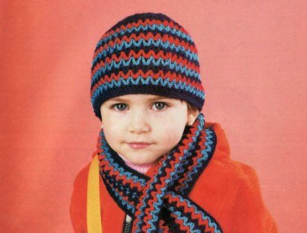 bonnet et écharpe chauds d'hiver pour garçon