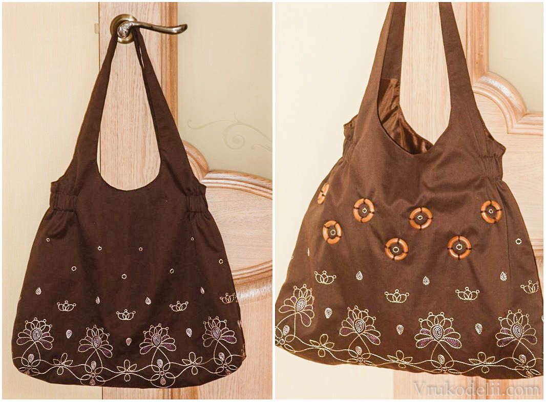 Bolso camiseta con decoración