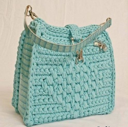 Crochet salad bag