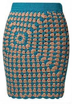 Warm crochet skirt 6