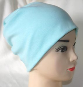 Bonnet chaussette tricoté femme