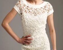 vestido de crochet calado