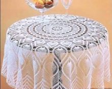 crochet openwork tablecloths