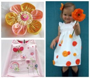 how to decorate a child's dress 