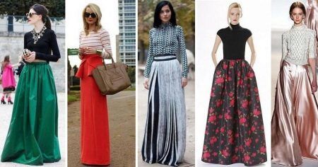 What styles of maxi skirts are there?