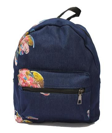 Rucksack blau mit Bildern