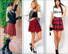 plaid skirts