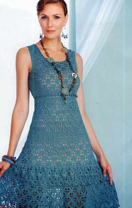 openwork dress for woman