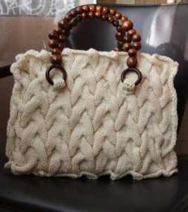 DIY knitted bag