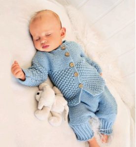 blue suit for newborn boy