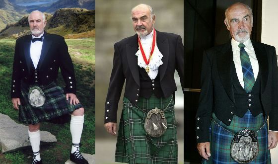 Sean Connery in a kilt