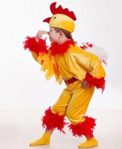 DIY rooster costume