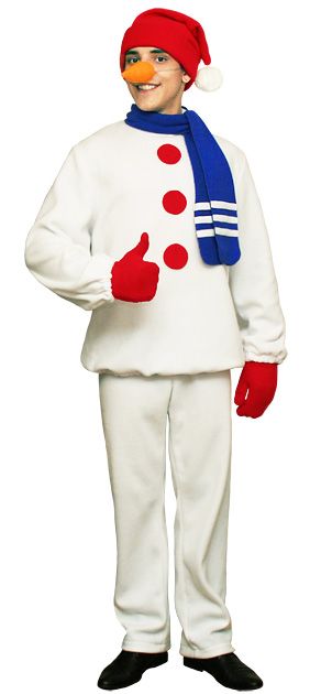 Snowman costume para sa batang lalaki