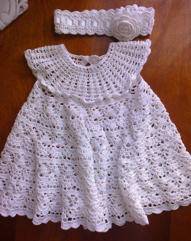 Christening dress with bandage